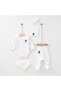 Newborn Baby Set with Gloves, Bib, Hat and Booties and Trousers Hospital Exit Set - 2