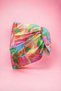 Pink Yellow Blue Watercolor Floral Patterned Short Pareo Satin Women's Beach Dress New Season