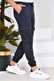 Unisex Sweatpants with Pockets Navy Blue - 5