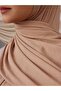 Small Bamboo Ribbed Jersey Shawl |   Color: Warm Mink |   Dimensions: 150X50 cm |   Hijab - 4