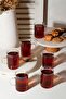6Pcs Heat Resistant Borosilicate Glass Mug Cup - 8