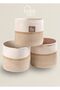 Jute, Wicker, 3-Piece Basket Set, Organizer, Bathroom Basket, Dirty Basket, Organizer, Laundry Basket - 4