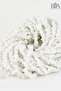Matte White Natural Stone 100 Pieces - Necklace Bracelet Accessory - Natural Stone Beads - Crushed Stone