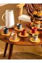 LCW Home Handleless Printed Porcelain Coffee Cup Set (Pieces of 6)