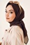 وشاح من الخيزران الفاخر باللون البني الحار