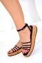 Women's Black Sandals 18072 - 3