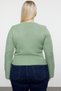 Mint Double Breasted Neckline Ribbed Crop Knitwear Sweater Tbbaw25An00025 - 5