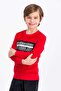 Rolypoly Tyrannosaurus Red Boys Velvet Tracksuit Set - 2