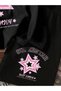 Kids' Black Superstar Printed Top and Bottom 100% Cotton T-Shirt and Shorts Set - 3