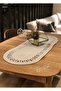 Modernin Natural Jute, Patterned, Gray, Placemat, Table, Coffee Table Cloth Runner. 35x100 - 5