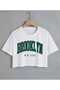 Girl - Brooklyn Printed Crew Neck Short Sleeve Crop-T-Shirt