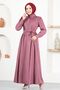 Dried Rose Belted Dress - Msl7020