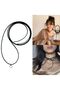 Minimal heart detailed rope necklace - 2