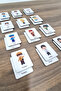 24 Pieces Wooden Professions Matching Cards - 3