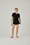 Men's Black V-Neck Undershirt - 2