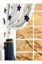 Star - Velvet Fabric Digital Printed Double Wing Children's Background Curtain