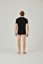 Men's Black V-Neck Undershirt - 3