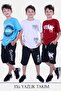 3-Piece Ibaa-vintage-hicet Text Printed Boys' Summer Suit
