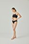 Women's Black Seamless High Leg Low Panties - 2