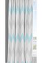 Zig Zag - Blue, Velvet Fabric, Digital Printed, Single Wing Children's Background Curtain - 2