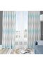 Zig Zag - Blue, Velvet Fabric, Digital Printed, Single Wing Children's Background Curtain