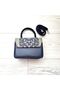 Mini Brand Model Ethnic Woven Fabric Women's Hand and Shoulder Bag - 3