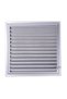 Matte Chrome 50x45 Aluminum Vent Bathroom WC Ventilation Shutter - 3