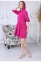Women's Pink Hooded Dress - 4