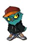Cool Owl Auto, Motorcycle, Helmet, Laptop Sticker 13X10 cm