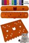 Cat tunnel toy 1. Quality 3mm felt passable 9 color options 98 cm cat and paw figured