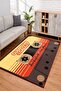 Digital Printing Washable Non-Slip Base Decorative Living Room Kitchen Carpet Runner