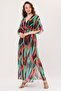 Lolita Black Green Leaf Pattern Beach Dress