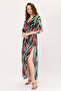 Lolita Black Green Leaf Pattern Beach Dress - 2