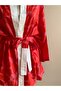 Vina Red Patterned Unisex Kimono - 2
