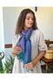 Pashmina Shawl Petrol Green Color 50% Modal 50% Silk Single Size 70X185 - 5