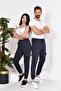 Unisex Sweatpants with Pockets Navy Blue - 2