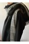 Unisex Black Double Sided Shawl Scarf Black Double Sided Shawl Scarf