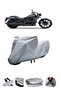 Ultra thick motorcycle cover compatible with Kawasaki VN 900 Custom Special rear Bag .