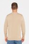 Slim Fit Slim Fit Polo V-Neck Men's Stone Knitwear Sweater - 5