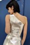 Women's One Shoulder Shiny Evening Dress Bustier - Party Bustier - 4