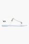 Vienna Transparent Stone Detail Ankle Strap Flat Sole Women's Sandals - 7