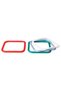 4 Pieces Square Storage Container Gasket, Plastic-Colored-Rubber Gasket