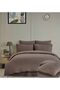 NEW SEASON EMBROIDERED RUBED SATIN 100% Cotton Double EMBOSS Duvet Cover Tkm 6 Pieces