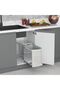 S-2572.G Stainless Body Trash Can with Telescopic Rail 24 Lt