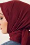 وشاح كراش من الخيزران الفاخر باللون الأحمر الداكن - 2