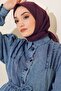 وشاح كراش من الخيزران الفاخر باللون البرقوقي