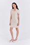 SHILSEE BEIGE Modal FABRIC PREMIUM POLO COLLAR DRESS - 2
