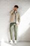 Collared, Zippered, Lined, Regular Fit Spring Coat