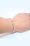 Lightweight and Non-Tarnish Steel - Thin Bracelet with Hook (18 cm Closed, 22 cm Open) - 2
