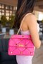 Aphrodite Women's Fusya Cover Pyramid Detail Shoulder Bag - 3